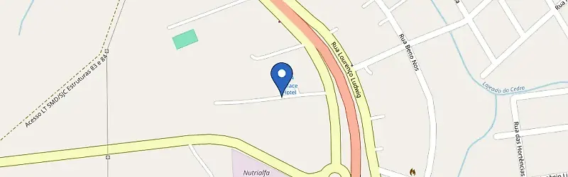 Mapa da estação Hotel Cedro Palace