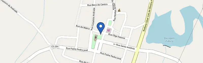 Mapa da estação Posto De Coleta Estrela
