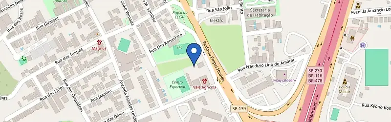 Mapa da estação Academia Pró-Forma