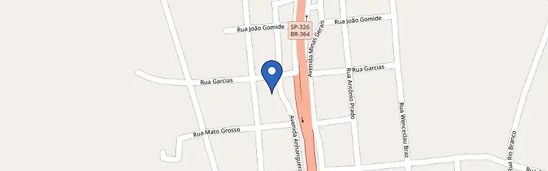 Mapa da estação Posto Beira Rio - Colombia-SP