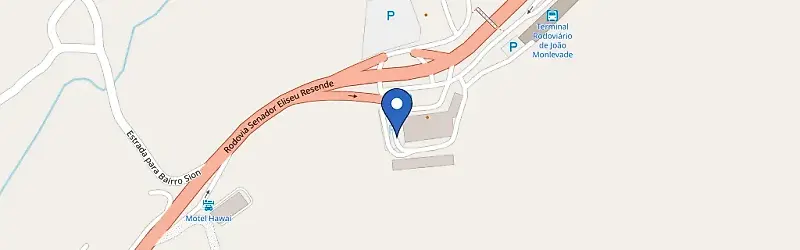 Mapa da estação Graal João Monlevade MG