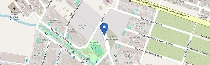 Mapa da estação BR Super Carga - Parque Del Sol - Fortaleza