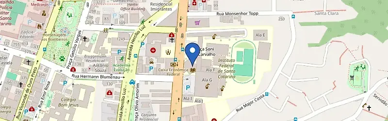 Mapa da estação IFSC-FLN