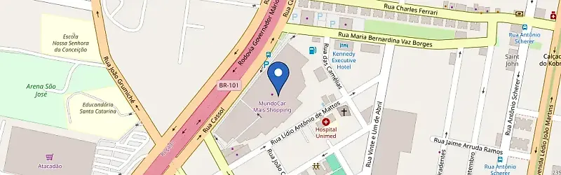 Mapa da estação MundoCar Mais Shopping