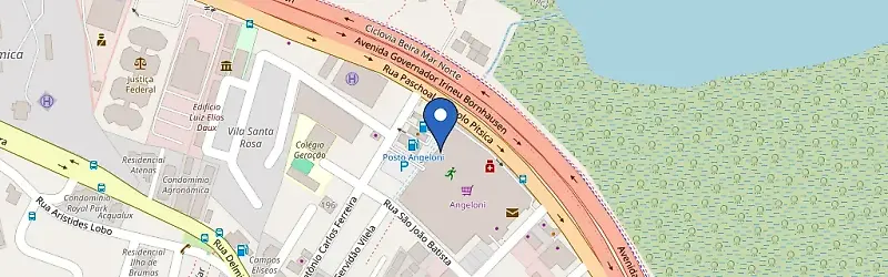 Mapa da estação Posto Angeloni