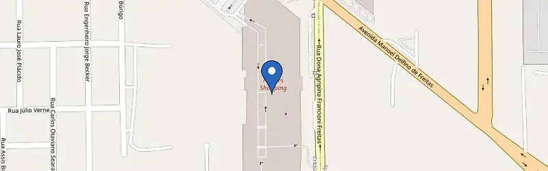 Mapa da estação Nações Shopping - Criciúma