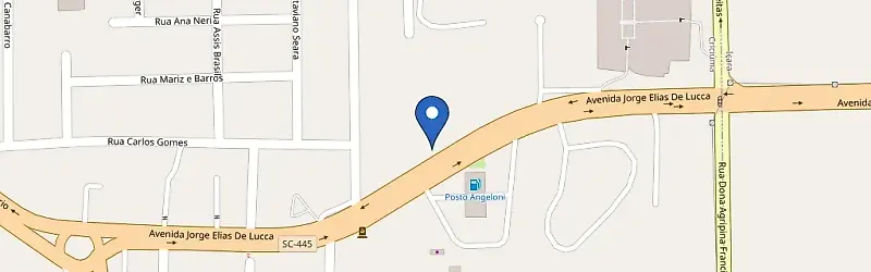 Mapa da estação Novotel Criciúma