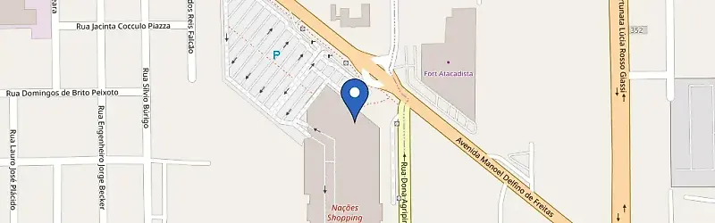 Mapa da estação Porsche - Nações Shopping