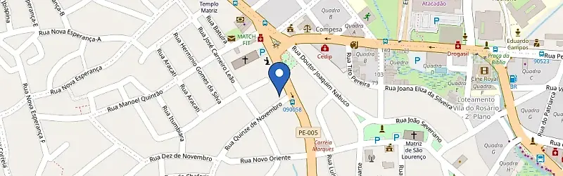 Mapa da estação Leazi