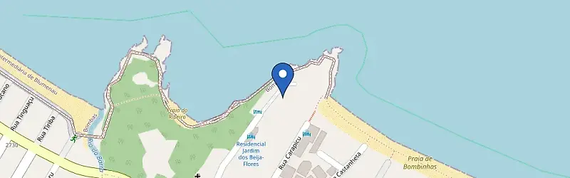 Mapa da estação Bombinhas Tourist Apart Hotel