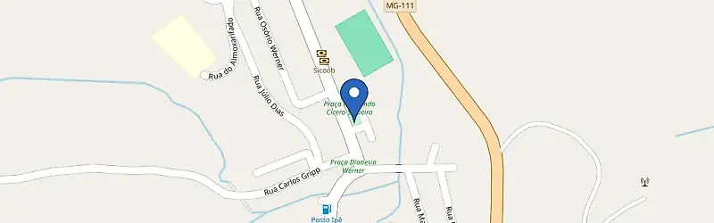 Mapa da estação Jequitibá MG