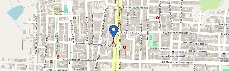 Mapa da estação HQV Telecom