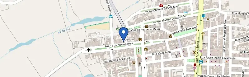 Mapa da estação HQV Telecom