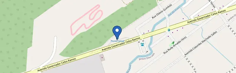 Mapa da estação Auto Posto Canaã