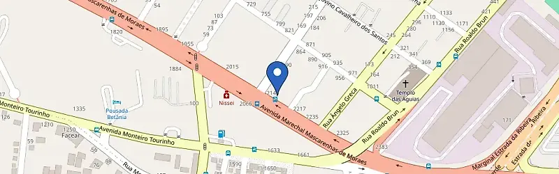 Mapa da estação Alumifix Mascarenhas