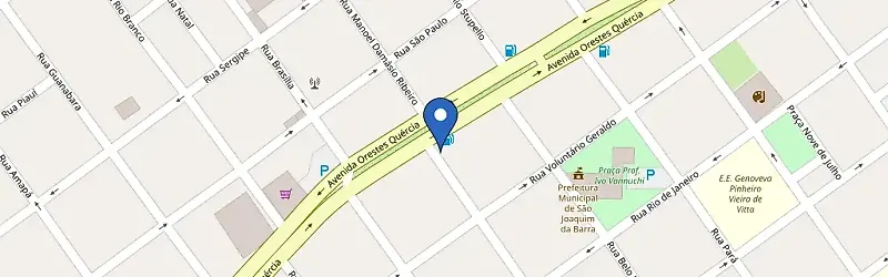 Mapa da estação Posto Super SJB