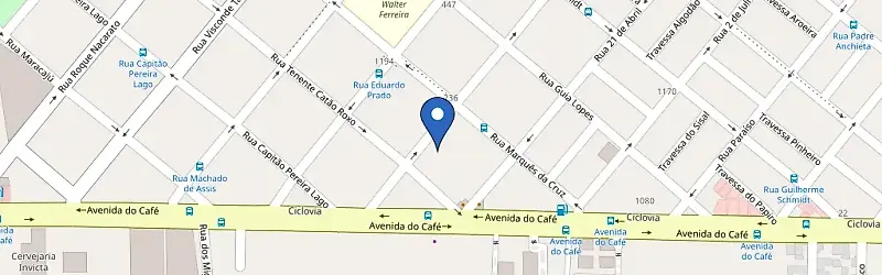 Mapa da estação Padaria Nossa Senhora Aparecida