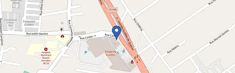 Mapa da estação Shopping Eusébio