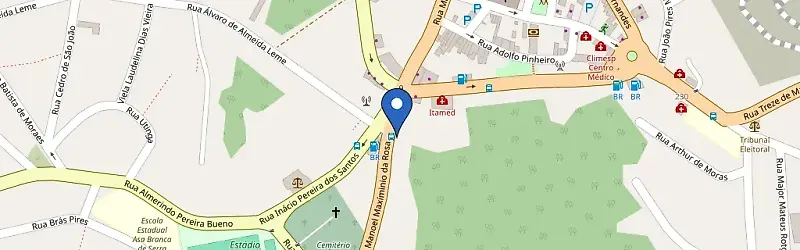 Mapa da estação Supermercado Bandeira