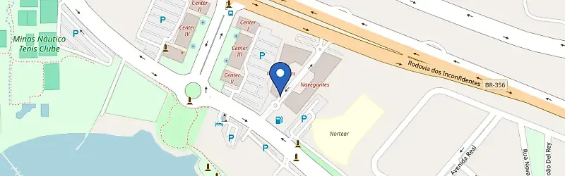 Mapa da estação Shopping Navegantes