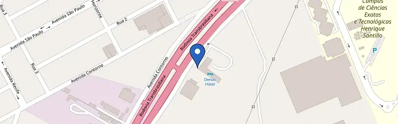 Mapa da estação Hotel Denali