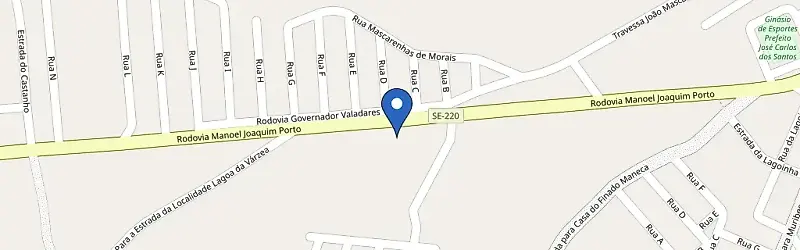 Mapa da estação Comercial Borges Nordeste