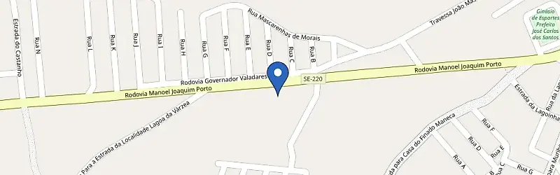 Mapa da estação Comercial Borges Nordeste