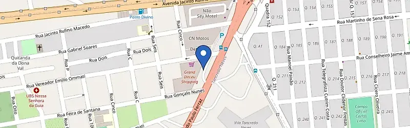 Mapa da estação BR Super Carga - Grand Dirceu - Teresina