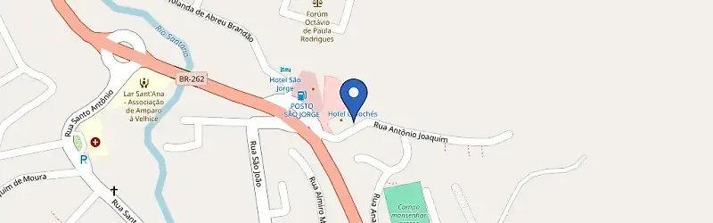 Mapa da estação Coches - Abre Campo