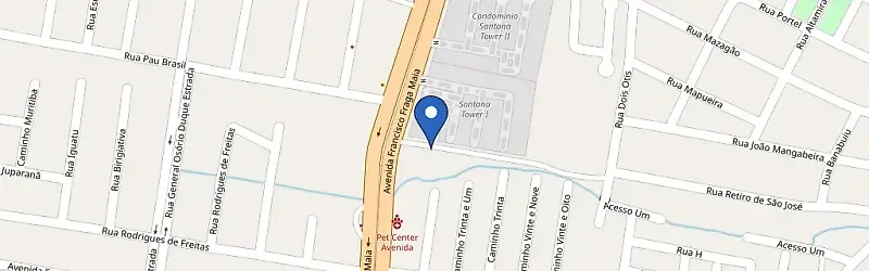 Mapa da estação EcoVolty Santana Tower