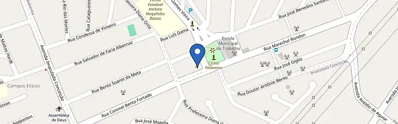 Mapa da estação Vivá Gastronomia