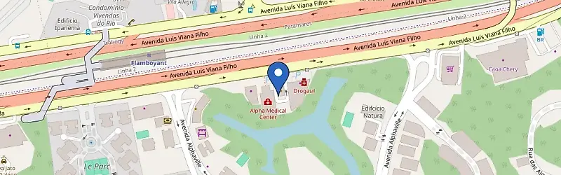 Mapa da estação Mc Donalds Alphaville