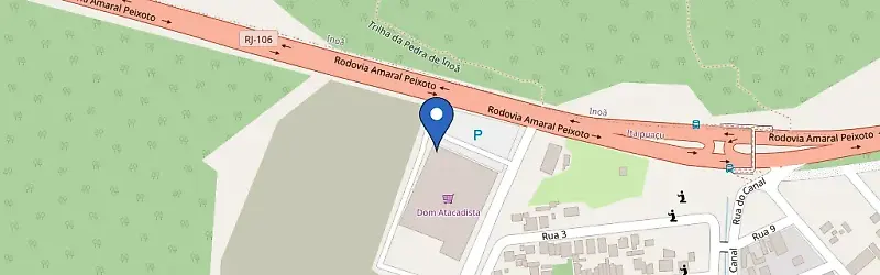 Mapa da estação Amoedo Maricá