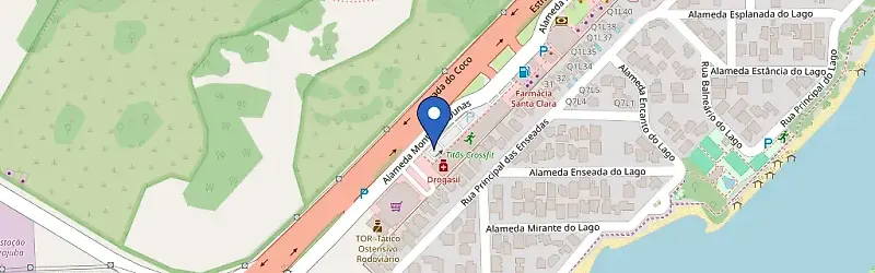 Mapa da estação Guarajuba