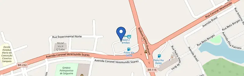 Mapa da estação 2 Irmãos - Salgueiro