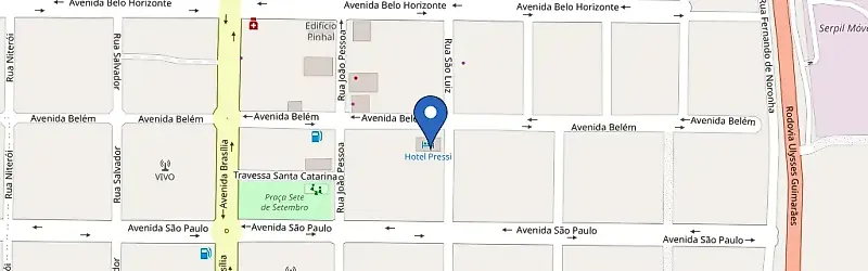 Mapa da estação Hotel Pressi