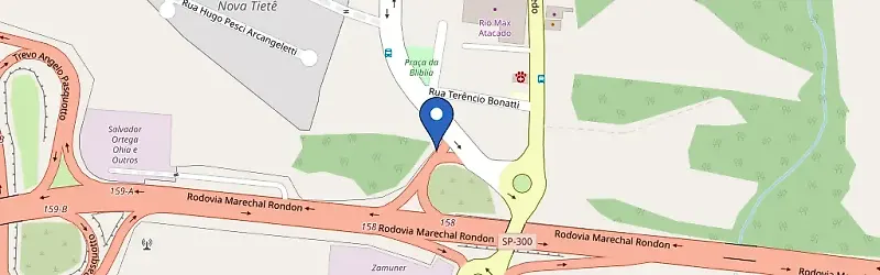 Mapa da estação Dsa-X Tiete