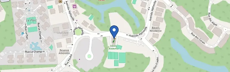 Mapa da estação Academia Infinity Alphaville