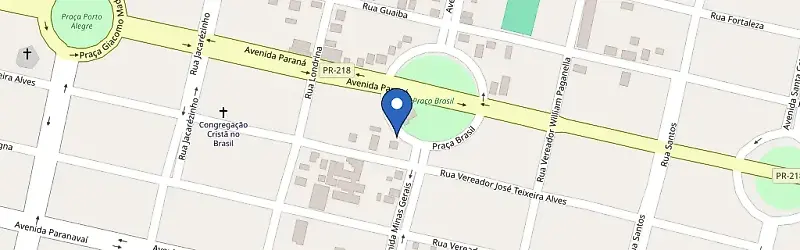 Mapa da estação Itaipu