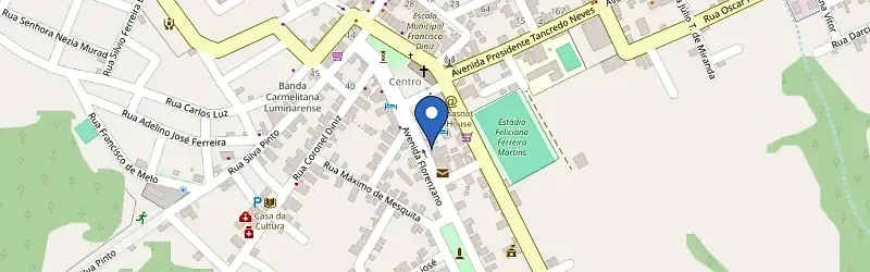 Mapa da estação Pousada Vó Vevinha