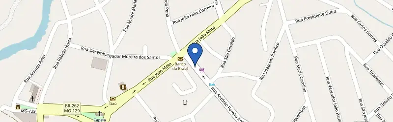 Mapa da estação Hotel Ouro Mel Santa Bárbara