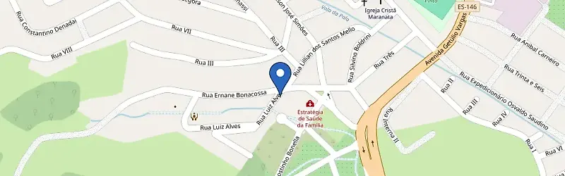 Mapa da estação Alfredo Chaves