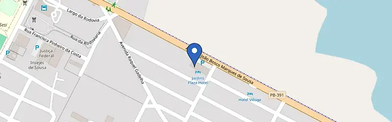 Mapa da estação Jardins Plaza Hotel