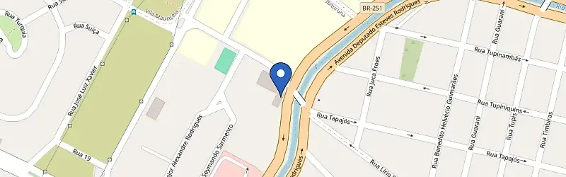 Mapa da estação BYD Águia Branca