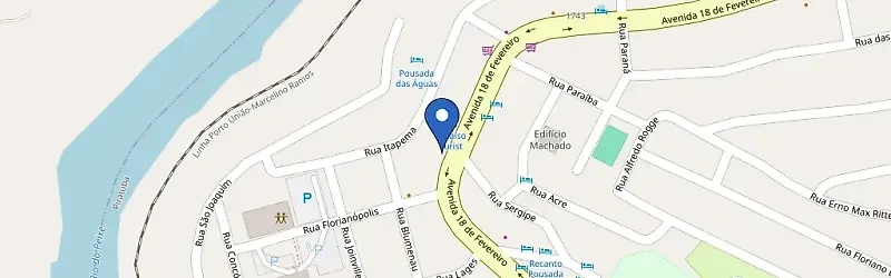 Mapa da estação Hotel Paraíso