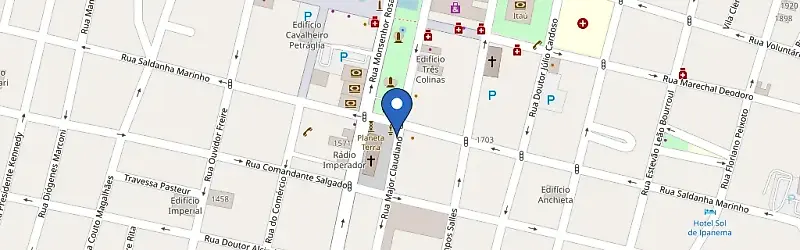 Mapa da estação Franca