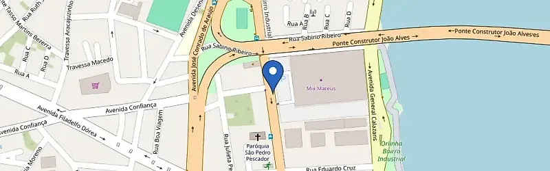 Mapa da estação Mix Mateus