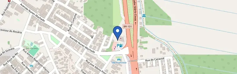 Mapa da estação Mesa Alvorada Restaurante