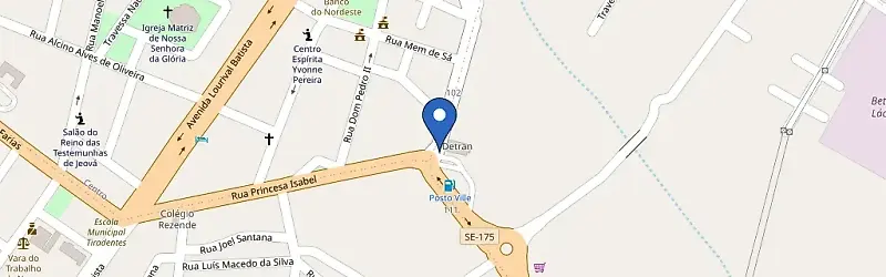 Mapa da estação Posto Ville