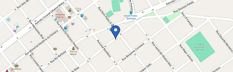 Mapa da estação Fox Posto Caçula